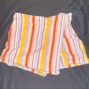 A multi-colored skort from Forever 21. Need ironing & can be requested.